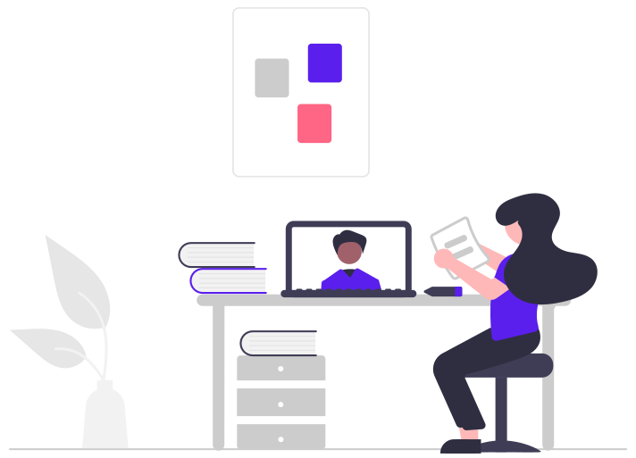 Una chica aprende formación empresarial de forma efectiva y práctica